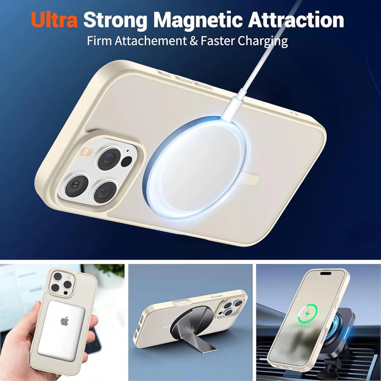Iphone 16 Pro Max MagSafe Clear Case ā Anti-Fingerprint & Shock-Resistant