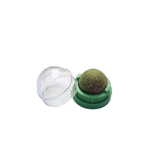 Natural Catnip Wall Ball Toy for Cats – Stick-On Cat Treats & Grass Snacks – Healthy Catnip Balls for Digestion, Stress Relief & Play