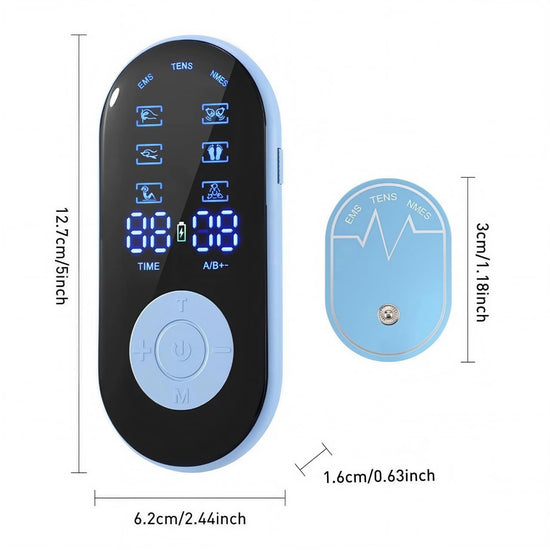 TENS Machine for Pain Relief – Dual Channel Electric Muscle Stimulator with Adjustable Pulse Therapy